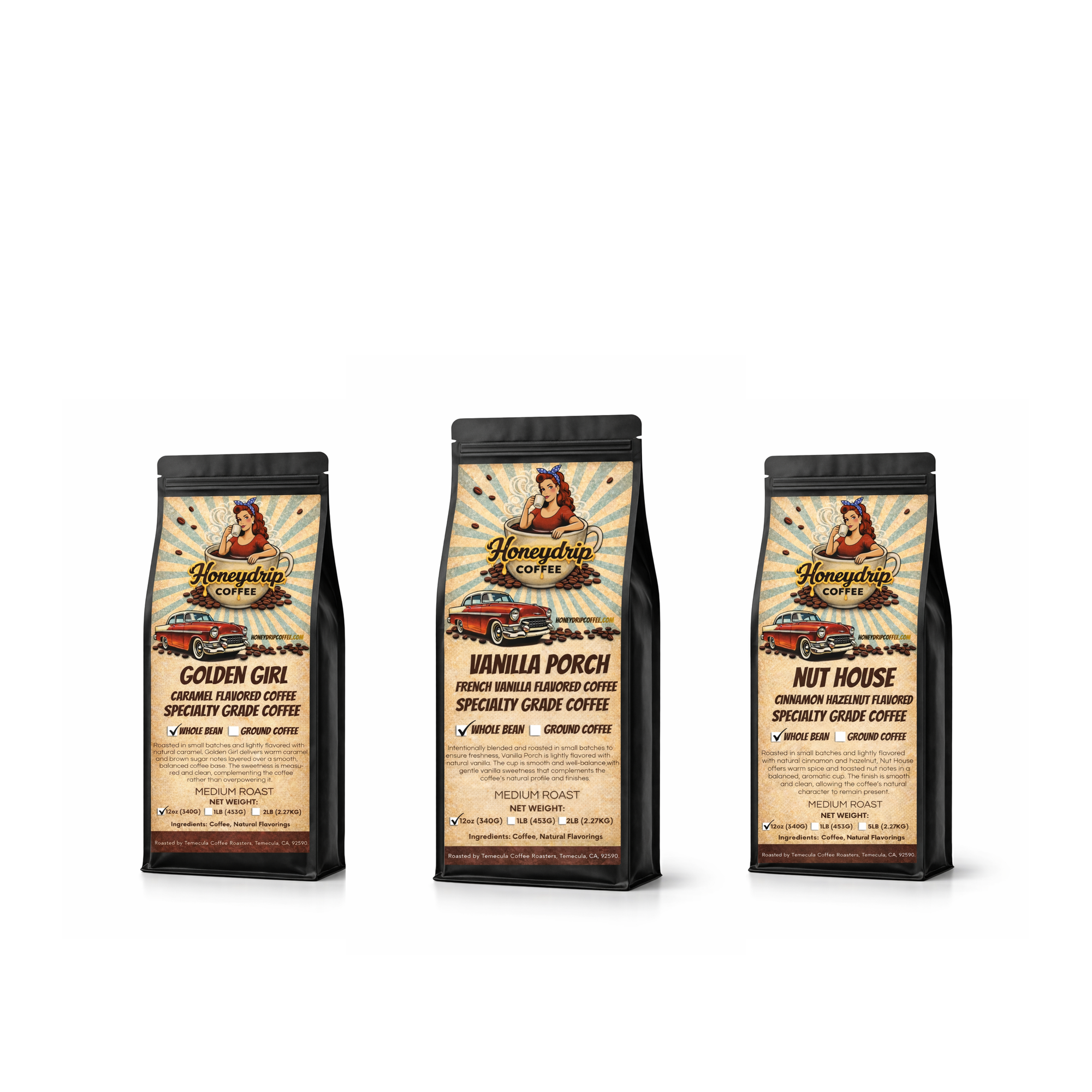 The Bee’s Knees Bundle – Honeydrip Flavored Coffee Sampler - Honeydrip Coffee 